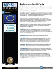 Download the Metallic Seals TDS for detailed ... - APS Technology