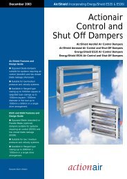 Air/Shield Dampers - Actionair