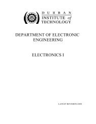 Electronics 1 - CS DUT