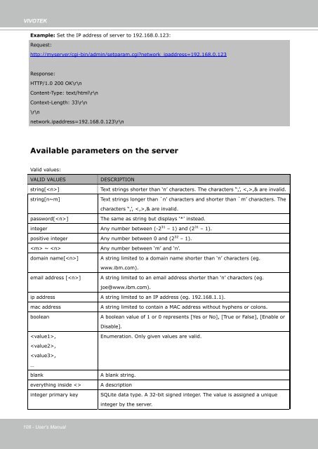 Vivotek FD8161 User Manual - Use-IP