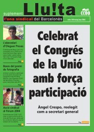 169. Ona sindical | maig - CCOO de Catalunya