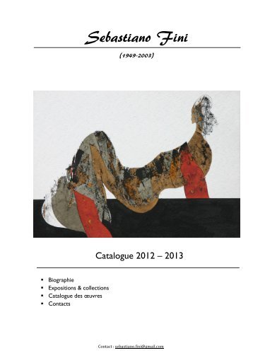 Catalogue 2012-2013 Sebastiano Fini
