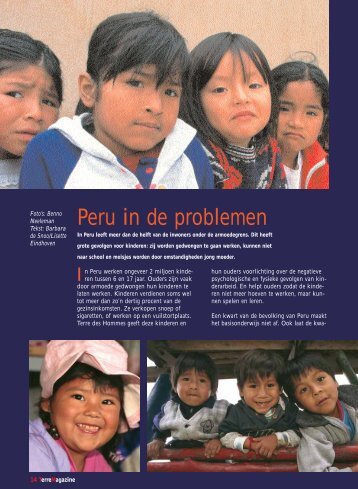 Peru in de problemen - Terre des Hommes