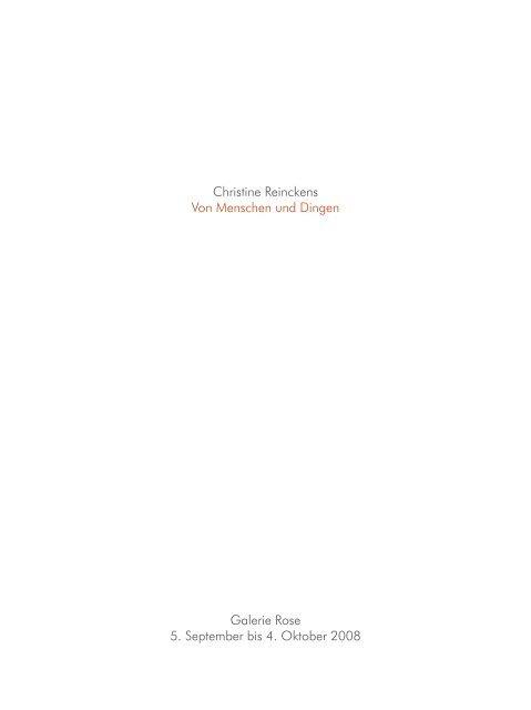 Katalog - Christine Reinckens