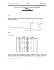 Introduction to Microprocessors and Digital Logic ME262