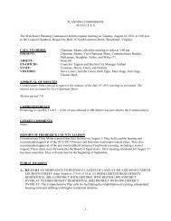 PLANNING COMMISSION - City of Winchester, VA