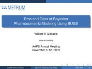 Pros and Cons of Bayesian Pharmacometric Modeling Using BUGS