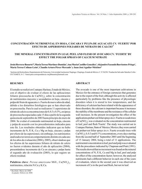 Vol. 34 NÃºm. 3 - Instituto Nacional de Investigaciones Forestales ...