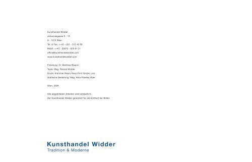 Willy Eisenschitz - Kunsthandel Widder