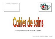 Cahier de soins eleves