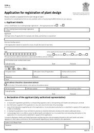 Form 14 - Application for registration of plant design (PDF, 75 kB)