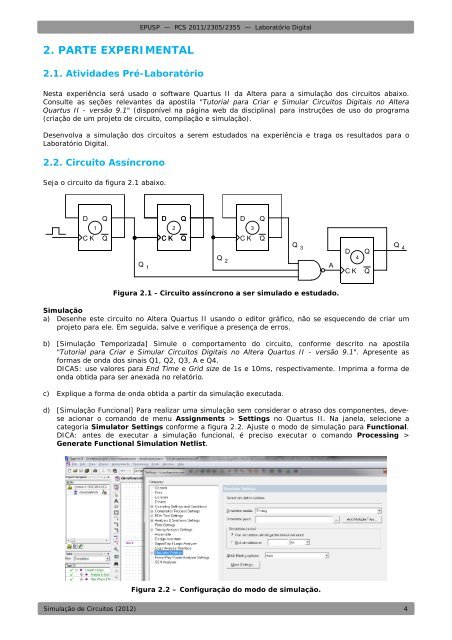 SIMULAÇÃO DE CIRCUITOS - PCS - USP