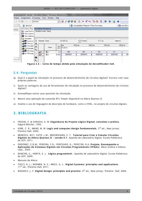 SIMULAÇÃO DE CIRCUITOS - PCS - USP