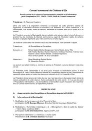 ProcÃ¨s-verbal de la sÃ©ance du 08 septembre 2011 - ChÃ¢teau-d'Oex