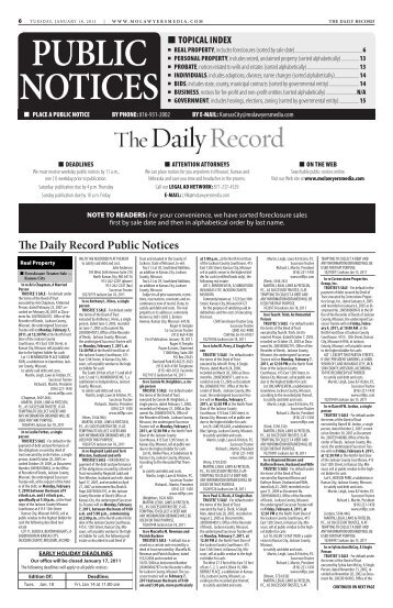 e Daily Record Public Notices - Missouri Lawyers Media