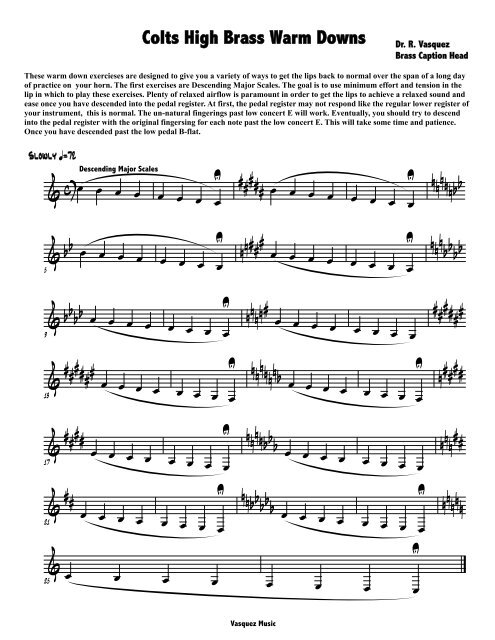 Colts High Brass Warm Downs