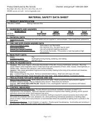 Sterling Silver Flattened Wire MSDS - Rio Grande