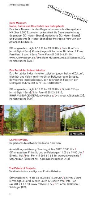 ZOLLVERElN® Programm - Zeche Zollverein