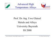 Advanced High Temperature Alloys