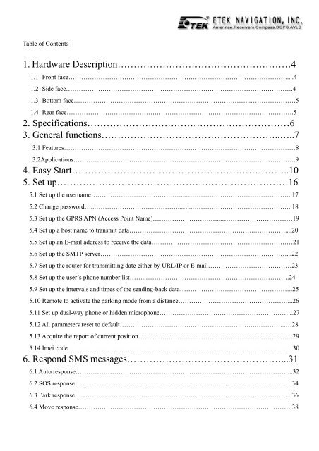 GPRS/GSM/GPS Micro Tracker Model WebTrac-4 User's Manual