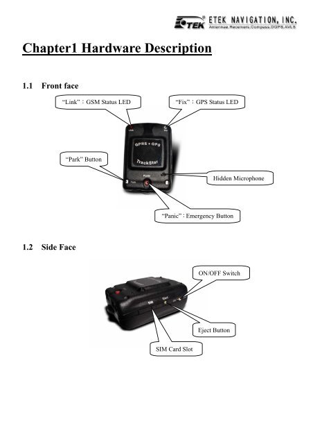 GPRS/GSM/GPS Micro Tracker Model WebTrac-4 User's Manual