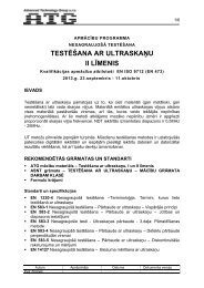 VairÄk informÄcijas par kursiem - Inspecta