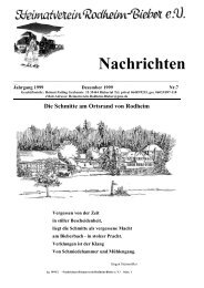 Die Schmitte am Ortsrand von Rodheim - Heimatverein Rodheim