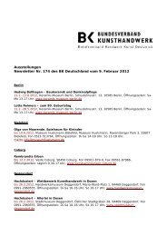 Ausstellungen Newsletter Nr. 174 des BK Deutschland vom 9 ...