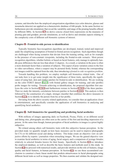 FACIAL SOFT BIOMETRICS - Library of Ph.D. Theses | EURASIP