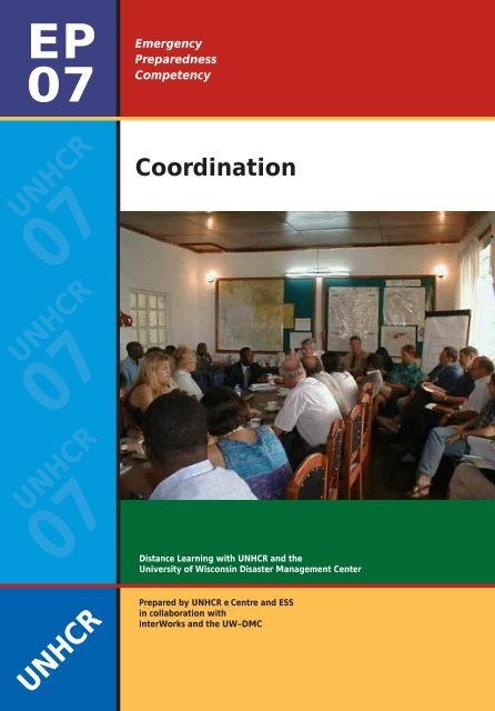 Coordination - Disaster Management Center - University of ...