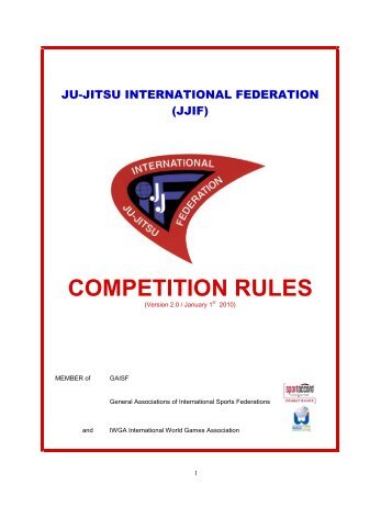 JJIF Competition Rules - United States Ju-Jitsu Federation