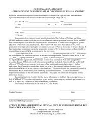 CO-ENROLLMENT AGREEMENT LETTER OF INTENT TO ...