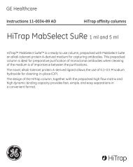 HiTrap MabSelect SuRe 1 ml and 5 ml - GE Healthcare Life Sciences