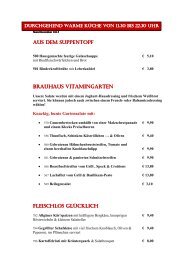 Speisekarte - Kuchems Brauhaus