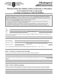 PROGRAMMES DE VÃRIFICATION (AUDIT) DE LA PRATIQUE ET ...