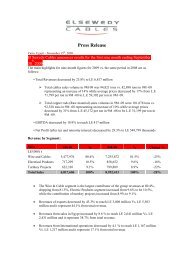 d Press Release - Elsewedy Cables