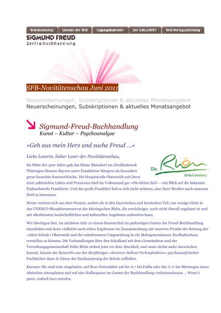 Hg. - Sigmund-Freud-Buchhandlung