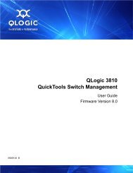 QLogic 3810 Fibre Channel Switch QuickTools Switch Management ...