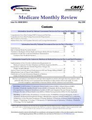 Medicare Monthly Review MMR 2009-5 - CGS