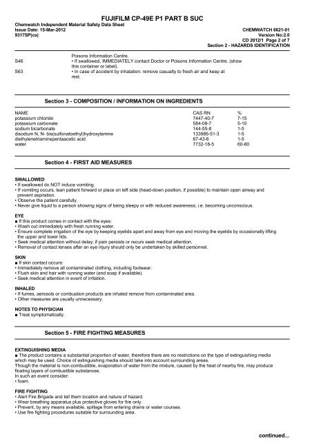 Chemwatch Australian MSDS 3826981 - FUJIFILM Australia