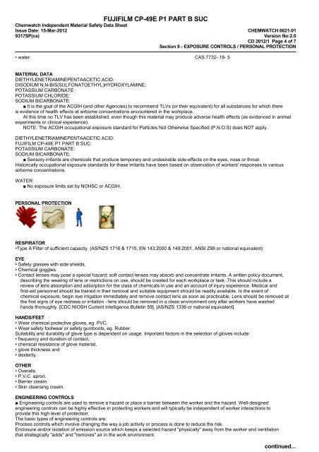 Chemwatch Australian MSDS 3826981 - FUJIFILM Australia