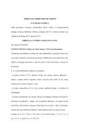 TRIBUNALE ORDINARIO DI TORINO AVVISO DI ... - Astagiudiziaria