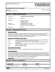 Vulkem 345 Catalyst Part B MSDS - Tremco Sealants