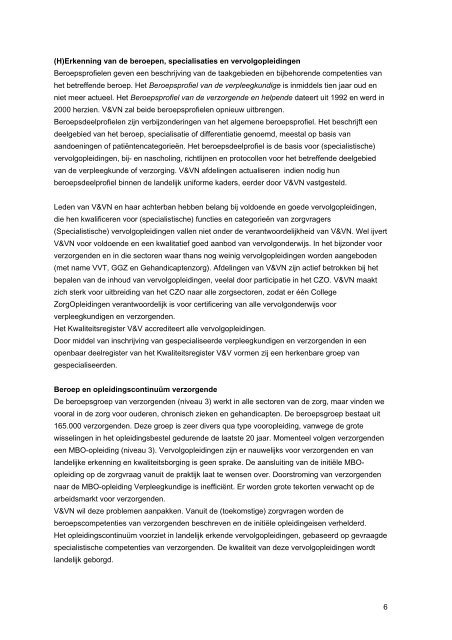 MEERJARIG STRATEGISCH BELEIDSPLAN V&VN 2010 – 2013 ...