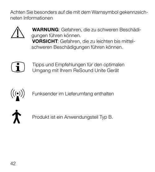 ReSound Unite Telefonclip - Bedienungsanleitung (Zuletzt ...