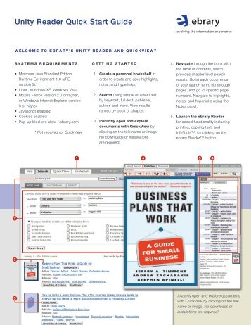 Unity Reader Quick Start Guide - Ebrary