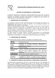 CORPORACIÓN AUTÓNOMA REGIONAL DEL CAUCA