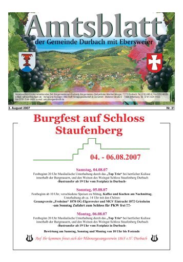 Burgfest auf Schloss Staufenberg 04. - Durbach