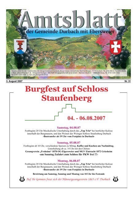 Burgfest auf Schloss Staufenberg 04. - Durbach