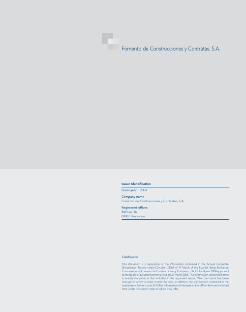 Annual Report 2004 - FCC